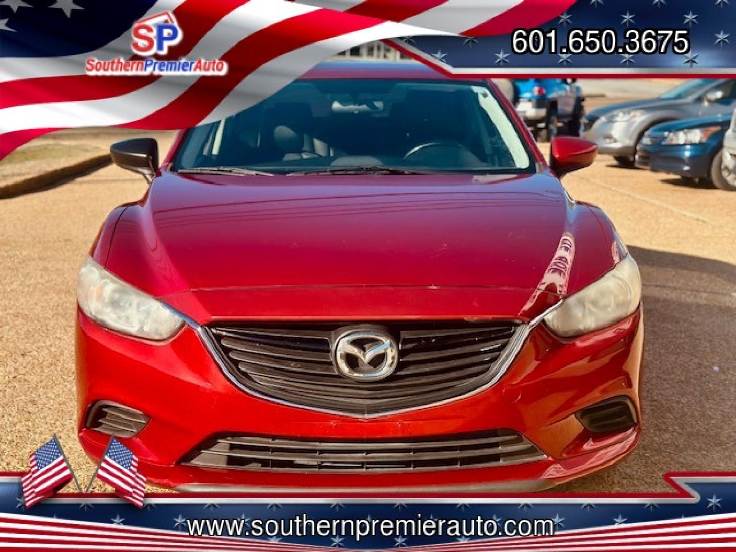 2014 RED MAZDA MAZDA6 TOURING (JM1GJ1V62E1) , located at 922 W. Beacon St., Philadelphia, MS, 39350, (601) 650-3675, 32.770447, -89.127151 - Photo#1